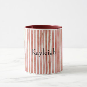 Rot-Weiß-Streifen-Weihnachten Tasse