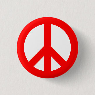 Rot-Weiß-Symbol für Frieden Button