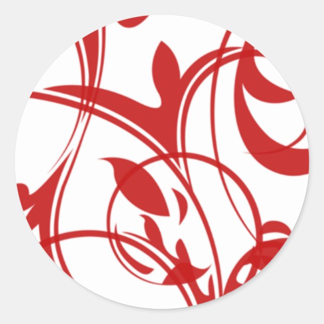 Rot-Weiß-Umschlag Aufkleber (Vorderseite)