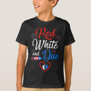 Rot weiß und ab 4. Juli Schwangerschaft unabhängig T-Shirt