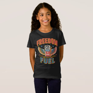 Rot Weiß und Betankt Patriotisches 4. Juli T-Shirt