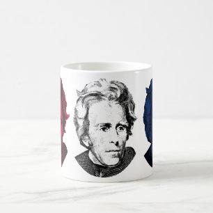 Rot, weiß und Blau -- Andrew Jackson Kaffeetasse