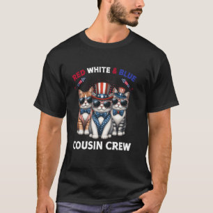Rot Weiß Und Blau Cousin Crew 4. Juli Lustig C T-Shirt