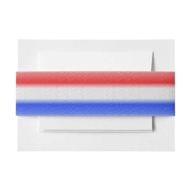 Rot weiß und Blau Einladungsbanderole (Vorderseite Beispiel)