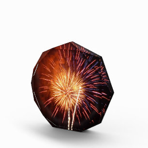 Rot, Weiß und Blau Feuerwerk I Patriotisch Fotoblock