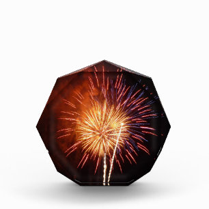 Rot, Weiß und Blau Feuerwerk I Patriotisch Fotoblock