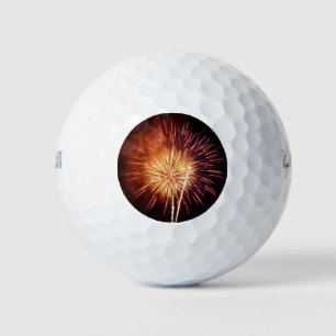Rot, Weiß und Blau Feuerwerk I Patriotisch Golfball
