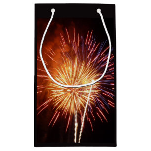 Rot, Weiß und Blau Feuerwerk I Patriotisch Kleine Geschenktüte