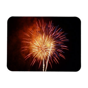 Rot, Weiß und Blau Feuerwerk I Patriotisch Magnet