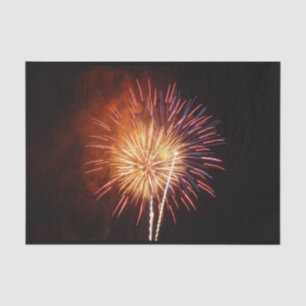 Rot, Weiß und Blau Feuerwerk I Patriotisch Seidenpapier
