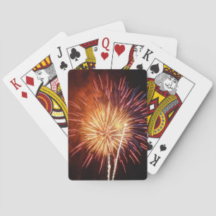 Rot, Weiß und Blau Feuerwerk I Patriotisch Spielkarten