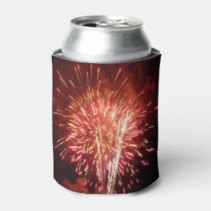 Rot, Weiß und Blau Feuerwerk II Patriotisch Dosenkühler