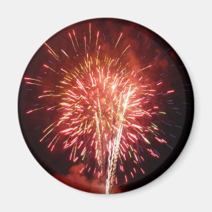 Rot, Weiß und Blau Feuerwerke II Patriotisch Magnet
