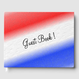Rot weiß und Blau Gästebuch