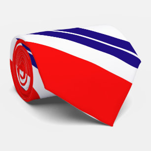 Rot, weiß und blau gestreift krawatte