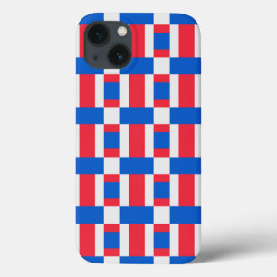 rot-weiß und blau gestrichelte Druckfarbe Case-Mate iPhone Hülle