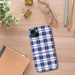Rot, Weiß und Blau Kariert Case-Mate iPhone Hülle