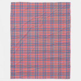 Rot-Weiß und Blau-Kariert Fleece Blanken