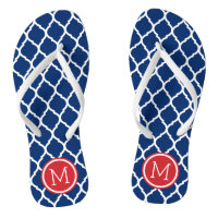 Rot-Weiß und Blau-marokkanisches Quatrefolienmonog