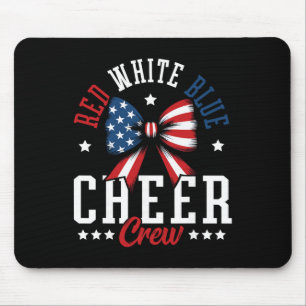 Rot Weiß Und Blau Patriotische Cheer Crew Cheerlea Mousepad