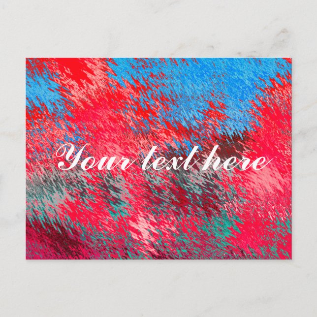 Rot, weiß und blau, Postkarte (Vorderseite)