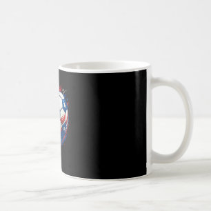 Rot Weiß Und Blau Soccer Ll Patriotischer Vierter Kaffeetasse