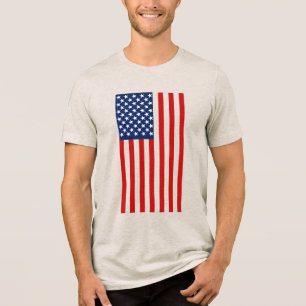 Rot weiß und blau Tri-Blend shirt