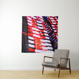 Rot weiß und Blau Wandteppich