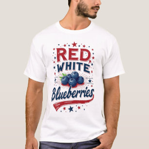 Rot, Weiß und Blaubeeren Patriot Freiheit  T-Shirt