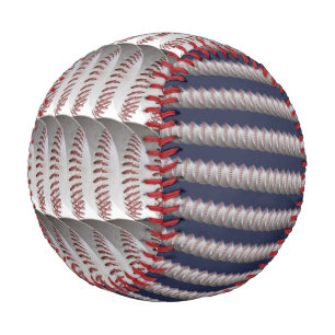 Rot-Weiß- und Blauer-Grafik Baseball