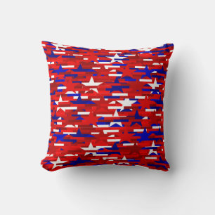 Rot, Weiß und Blauer Stars PIllow Kissen