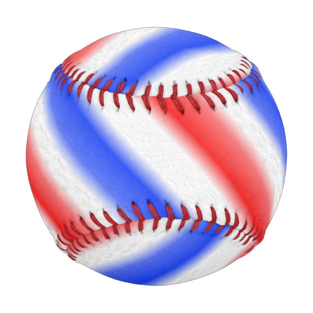 Rot-Weiß- und Blauer Streifen Baseball (Vorderseite)
