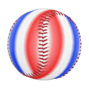 Rot-Weiß- und Blauer Streifen Baseball