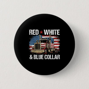 Rot weiß und blaues Kragen patriotische USA-Flagge Button