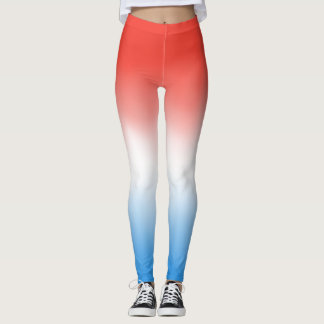 Rot, Weiß und blaues patriotisches Ober Leggings