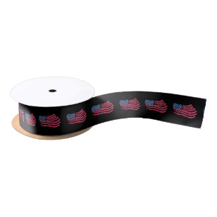 Rot-Weiß- und Blautafeldesign Satinband