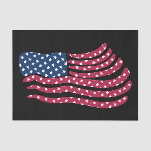 Rot-Weiß- und Blautafeldesign Seidenpapier (Vorderseite)