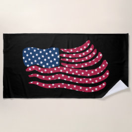 Rot-Weiß- und Blautafeldesign Strandtuch