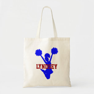 Rot, Weiß und Blue Cheerleader Tote Bag Tragetasche