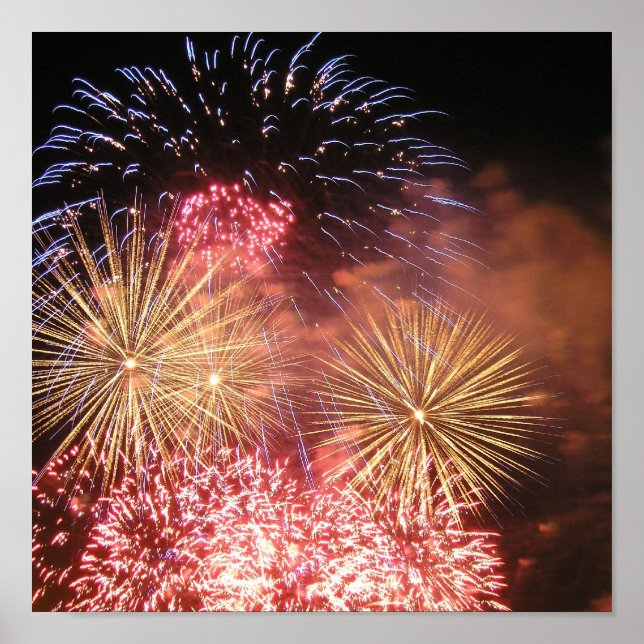 Rot weiß und Boom Poster (Vorne)