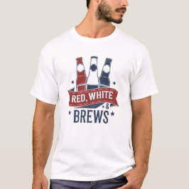 Rot, Weiß und Brauen: Patriotisches Bier T-Shirt