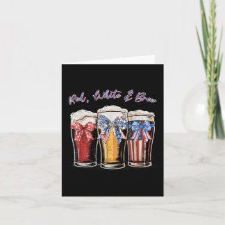Rot weiß und braun 4. Juli Bier Merica Bow Usa Karte