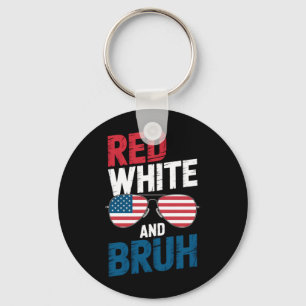 Rot Weiß Und Bro Patriotische USA-Flagge Sungles 4 Schlüsselanhänger