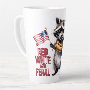 Rot, Weiß und Ferse und Freier Raccoon Milchtasse