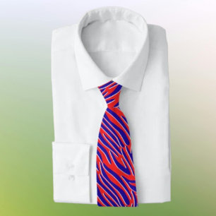 Rot, Weiß und Fett   Tiger Stripe Necktie Krawatte