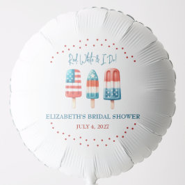 Rot, Weiß und I Do Patriotic Popsim Brautparty Ballon