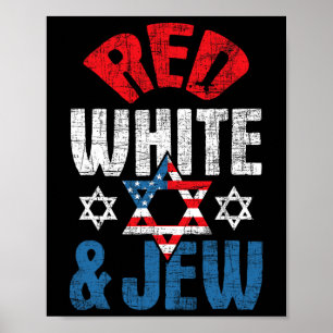Rot, Weiß und Jude USA Poster