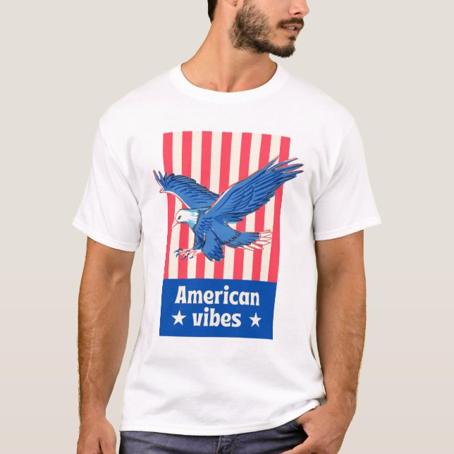"Rot, Weiß und Kühne: Der Geist Amerikas verkörper T-Shirt (Vorderseite)