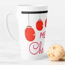 Rot, weiß und schwarz milchtasse