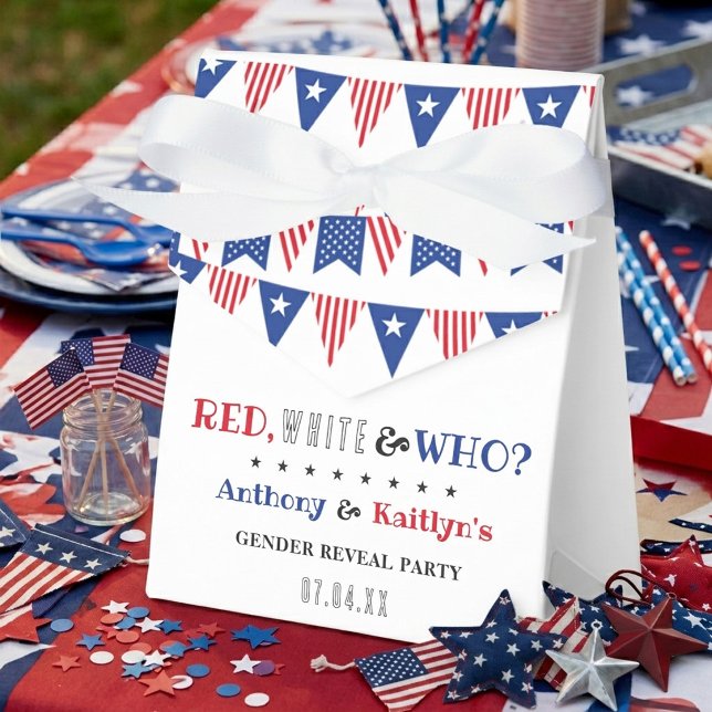 Rot, Weiß und Wer? 4. Juli Party über geschlechtss Geschenkschachtel (Von Creator hochgeladen)